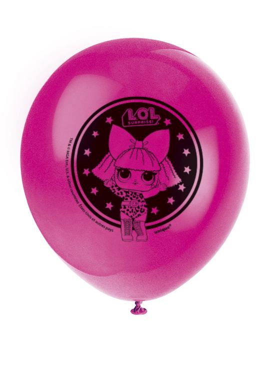 8 globos de látex LOL Surprise (47cm) - LOL Friends