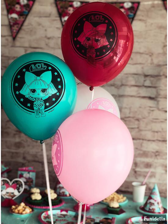 8 globos de látex LOL Surprise (47cm) - LOL Friends
