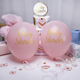 8 globos rosas Baby Shower (30 cm) - Pattern Works Pink