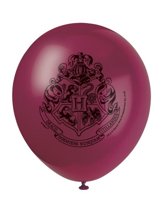 8 globos variados Harry Potter (30cm) - Hogwarts Houses