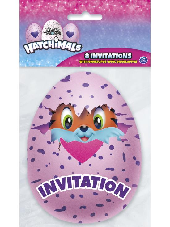 8 invitaciones Hatchimals