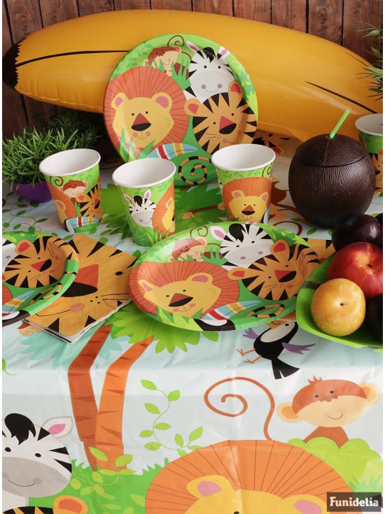 8 platos (23 cm) - Animal Jungle