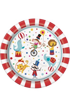 8 platos (23 cm) - Circus Carnival