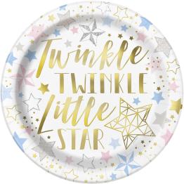 8 platos (23 cm) - Twinkle Little Star