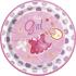 8 platos It's a boy! (23 cm) - Pink Clothesline Baby Shower