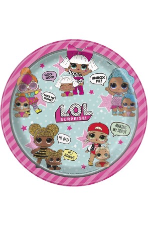 8 platos LOL Surprise (23cm) - LOL Friends