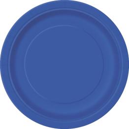 8 platos azul oscuro (23 cm) - Línea Colores Básicos