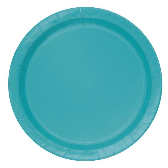 8 platos color azul aguamarina (23 cm) - Línea Colores Básicos 8 platos color azul aguamarina (23 cm) - Línea Colores Básicos