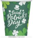 6 Vasos Desechables San Patricio 240 ml