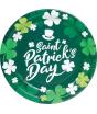 8 platos de cuadros verdes Happy St Patrick's Day (23 cm)