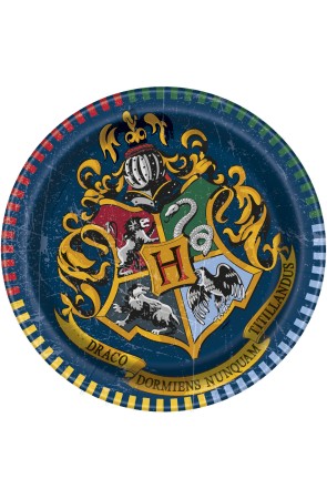 8 platos de postre Harry Potter (18cm) - Hogwarts Houses