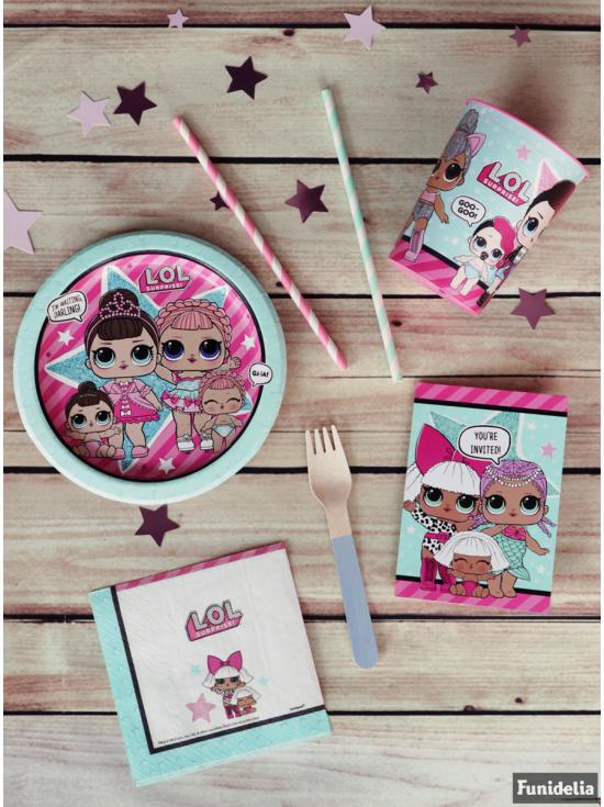 8 platos de postre LOL Surprise (18cm) - LOL Friends