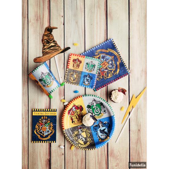 8 platos grandes Harry Potter (23cm) - Hogwarts Houses