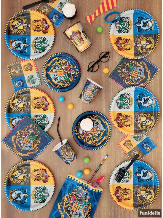8 platos grandes Harry Potter (23cm) - Hogwarts Houses