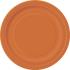 8 platos naranjas (23 cm) - Línea Colores Básicos