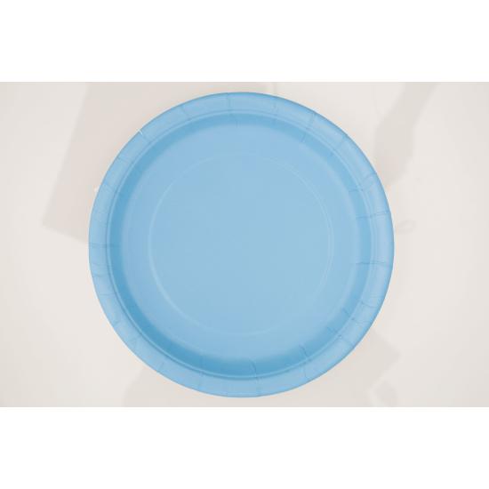 8 platos pequeños azul cielo (18 cm) - Línea Colores Básicos