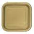 8 platos pequeños dorados (18 cm) - Línea Colores Básicos