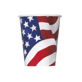 8 vasos Bandera de USA - Fiesta Estados Unidos
