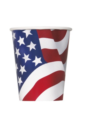 8 vasos Bandera de USA - Fiesta Estados Unidos