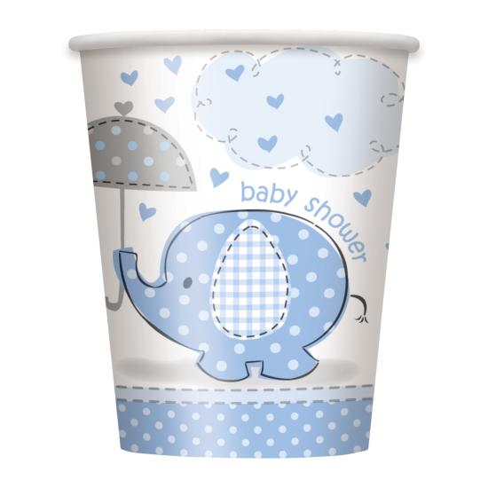 8 vasos azules - Umbrellaphants Blue