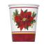 8 vasos con flor de pascua elegante - Holly Poinsettia