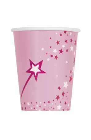 8 vasos grandes de Unicornio Rosa - Magical Unicorn