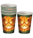 8 Vasos Halloween de Calabaza