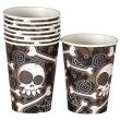 8 Vasos Halloween Huesos