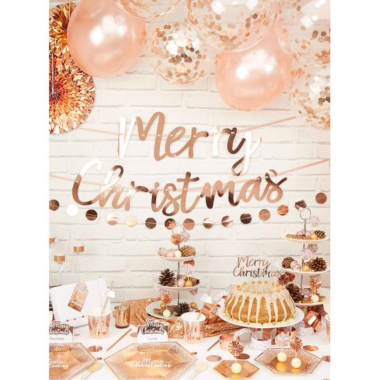 8 vasos oro rosa (20 cm) - Pink Christmas 8 vasos oro rosa (20 cm) - Pink Christmas