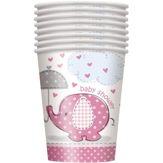 8 vasos rosas - Umbrellaphants Pink