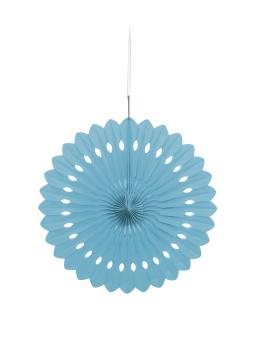 Abanico de papel decorativo azul cielo - Línea Colores Básicos