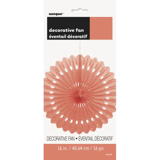 Abanico de papel decorativo coral - Línea Colores Básicos Abanico de papel decorativo coral - Línea Colores Básicos