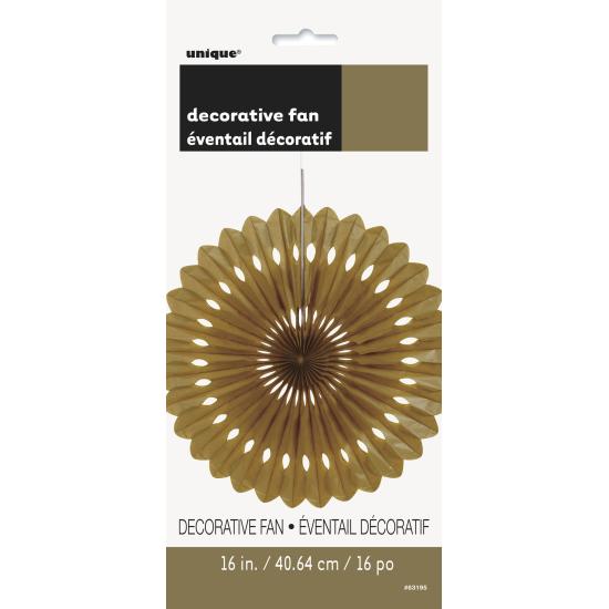 Abanico de papel decorativo dorado - Línea Colores Básicos Abanico de papel decorativo dorado - Línea Colores Básicos