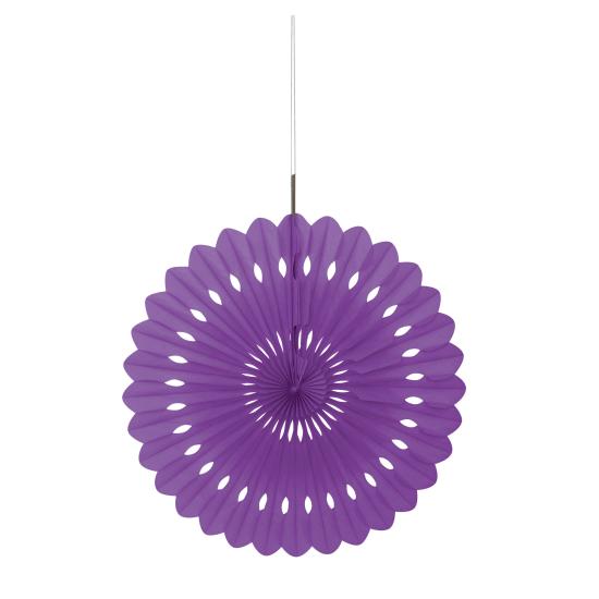 Abanico de papel decorativo morado - Línea Colores Básicos Abanico de papel decorativo morado - Línea Colores Básicos