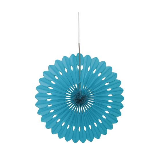 Abanico de papel decorativo verde aguamarina - Línea Colores Básicos