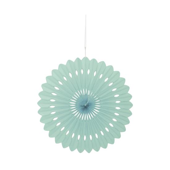 Abanico de papel decorativo verde menta - Línea Colores Básicos