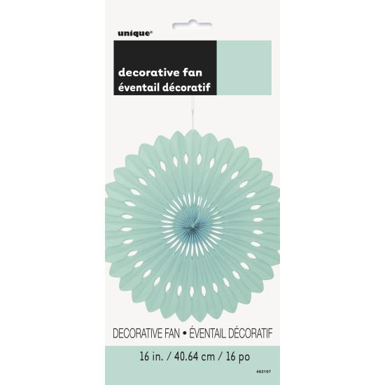 Abanico de papel decorativo verde menta - Línea Colores Básicos