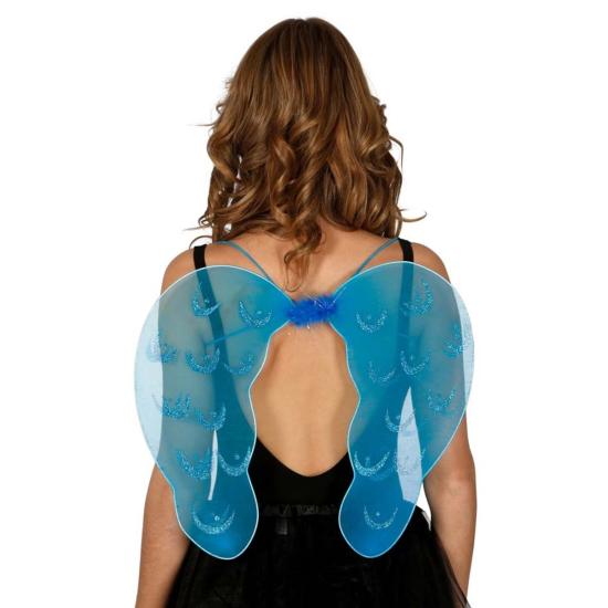 Alas de mariposa azul para mujer