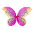 Alas de mariposa rosa con purpurina para niña