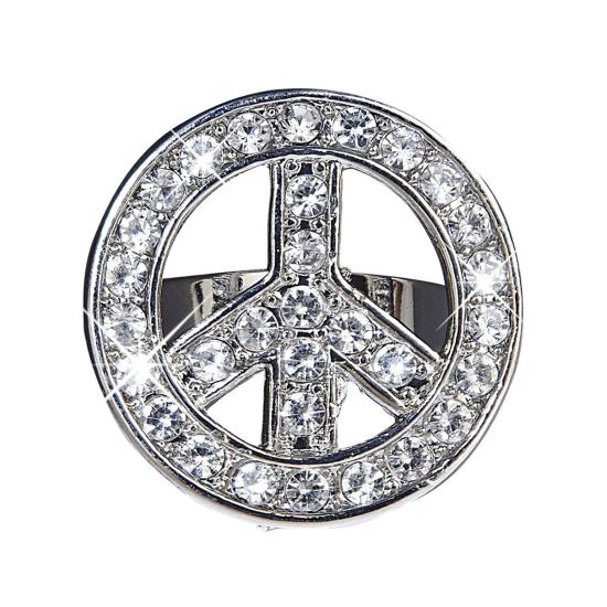 Anillo de paz con brillantes para adulto Anillo de paz con brillantes para adulto