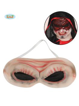 Antifaz de látex de monstruo sin ojos
