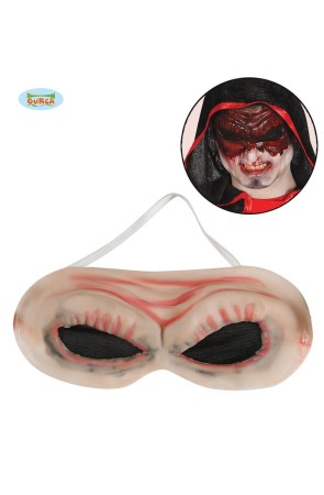 Antifaz de látex de monstruo sin ojos