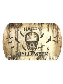 Bandeja decorativa con calavera (39 x 24 cm)
