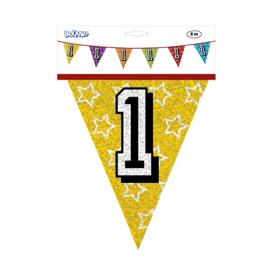 Banderines con número 1