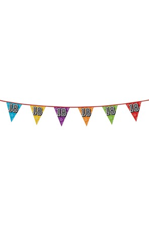 Banderines con número 18