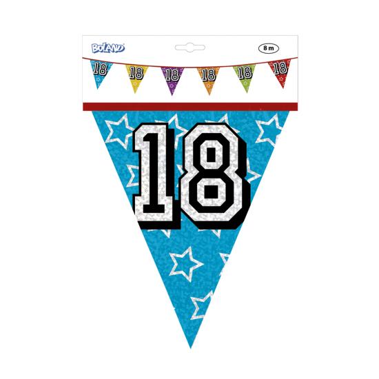 Banderines con número 18