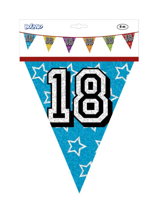 Banderines con número 18