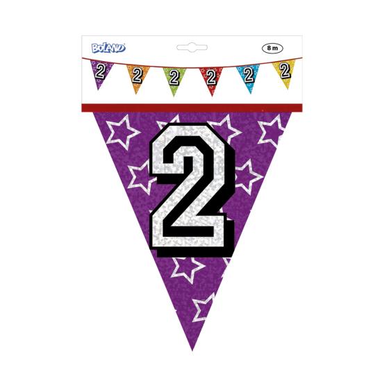 Banderines con número 2