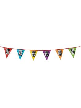 Banderines con número 5