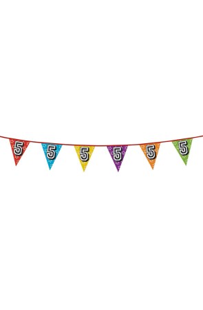 Banderines con número 5